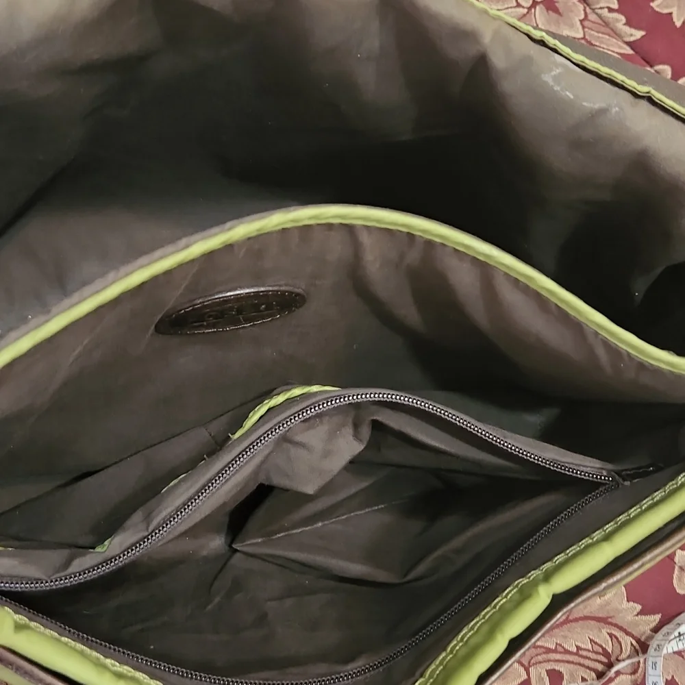 Fossil Leather/Nylon Messenger Bag - Picture 12 of 17